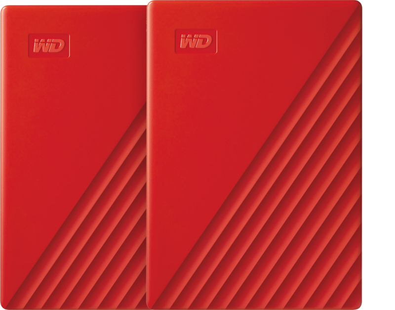 WD My Passport 4TB Red - Duo pack