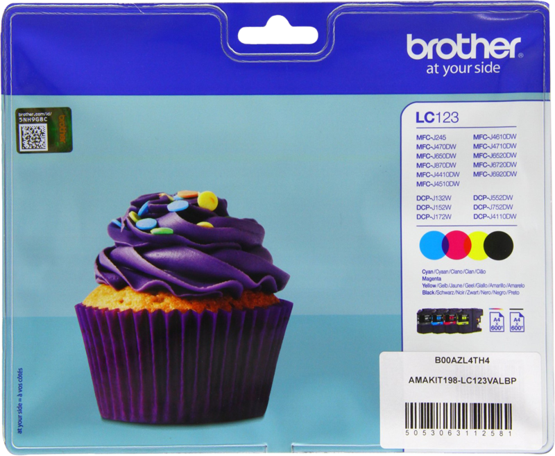 Brother LC-123 Cartridges Combo Pack