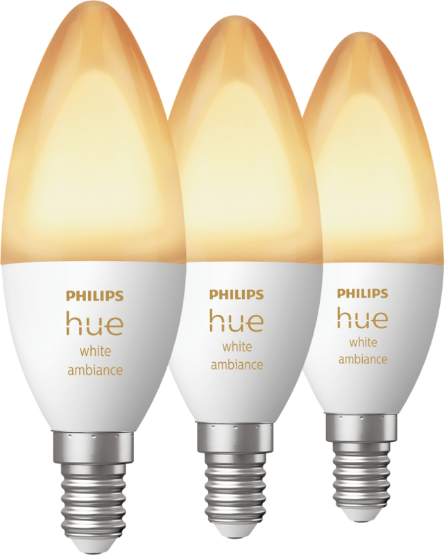 Philips Hue White Ambiance E14 3-pack