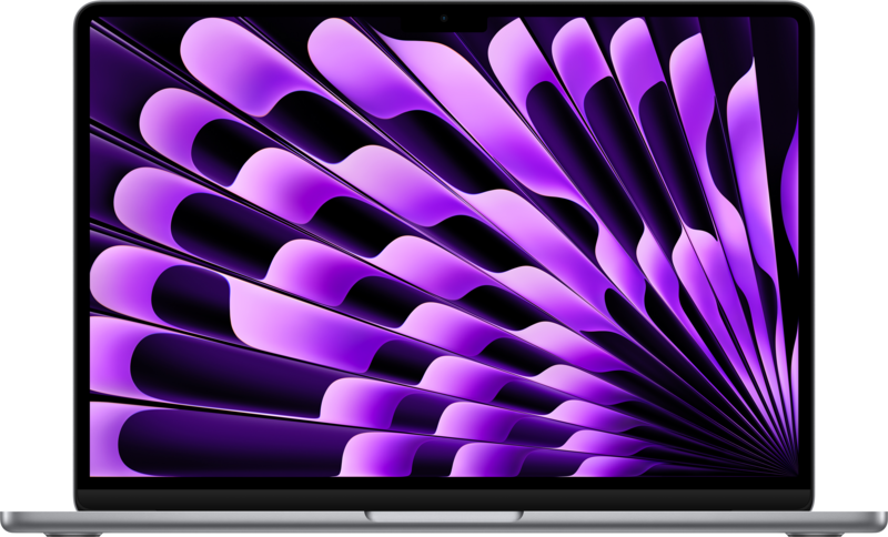 Apple MacBook Air 13 inch (2024) M3 (8 core CPU/10 core GPU) 8GB/512GB Spacegrijs QWERTY