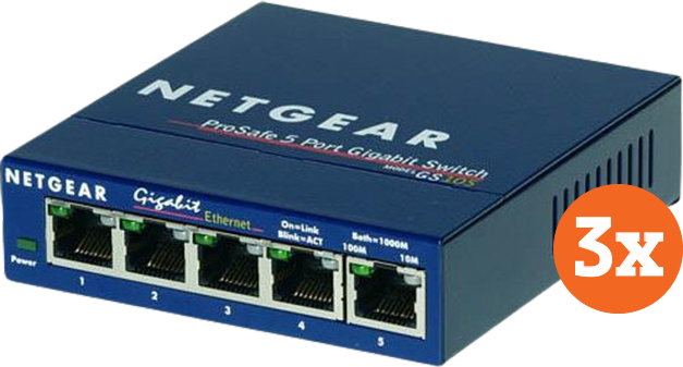 Netgear GS105 3-Pack