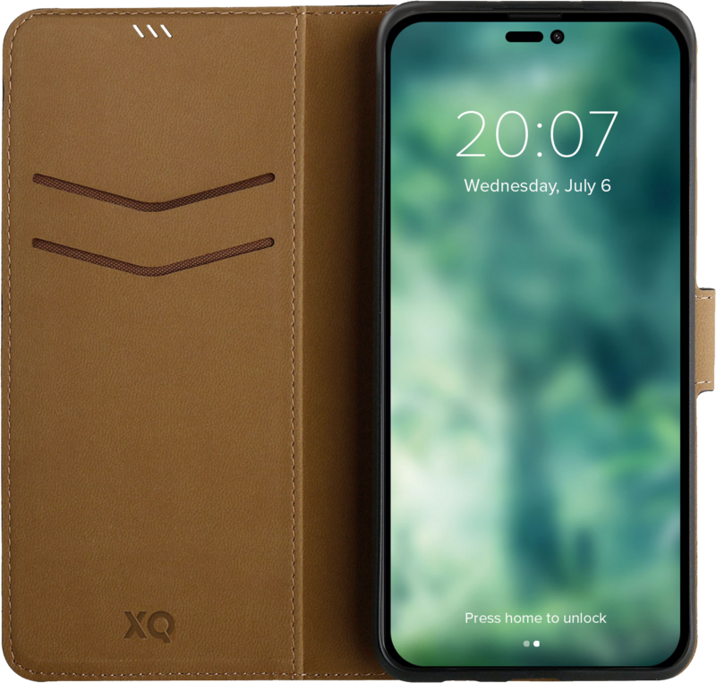 XQISIT Wallet Case Apple iPhone 15 Plus Book Case Zwart