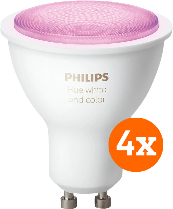 Philips Hue White and Color GU10 4-Pack