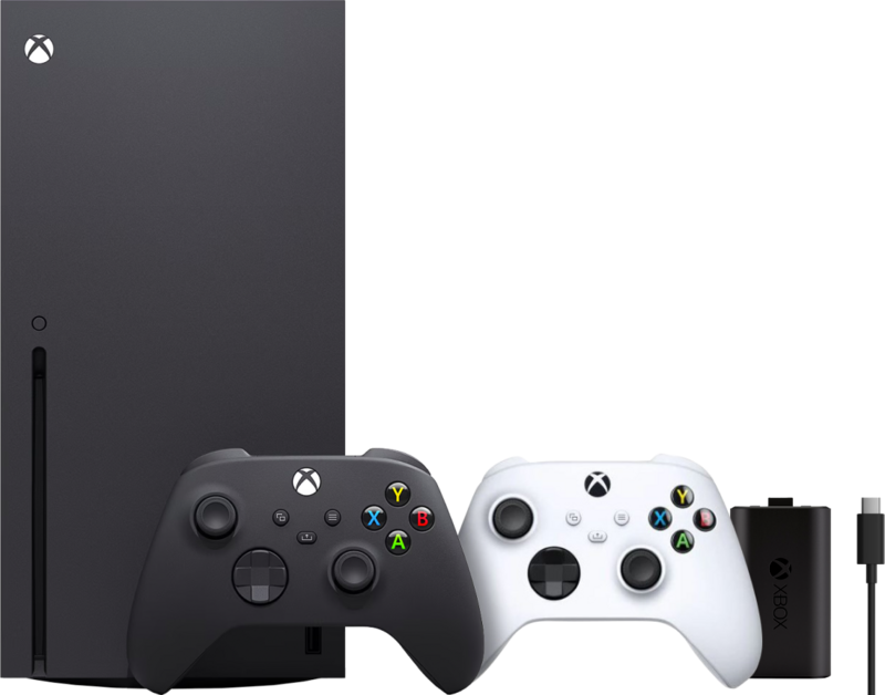 Xbox Series X + Microsoft Xbox Controller Wit + Play & Charge Kit