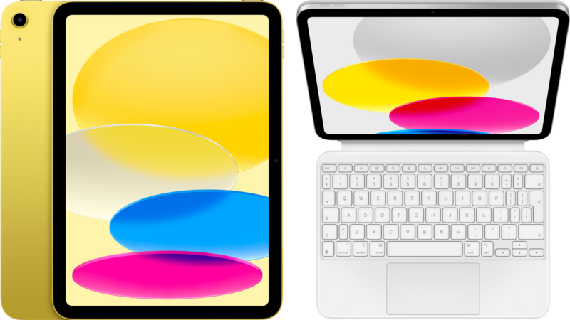 Apple iPad (2022) 10.9 inch 256GB Wifi Geel + Magic Keyboard Folio