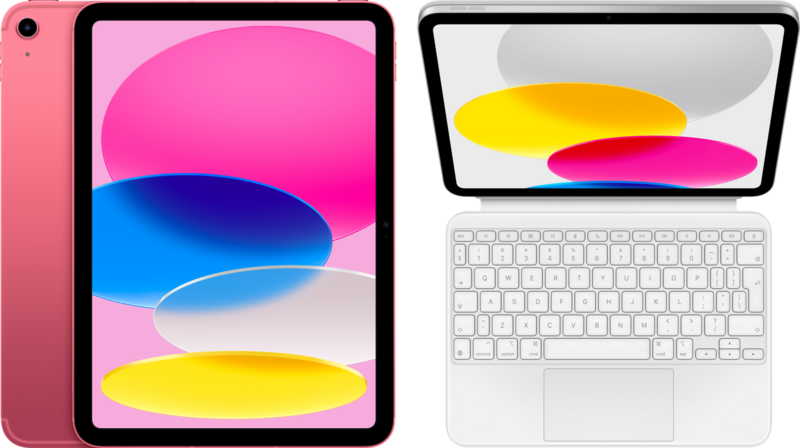 Apple iPad (2022) 10.9 inch 64GB Wifi + 5G Roze + Magic Keyboard Folio