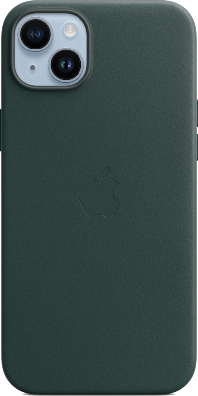 Apple iPhone 14 Plus Back Cover met MagSafe Leer Bosgroen
