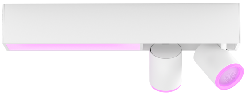 Philips Hue Centris opbouwspot White & Color 2-lichts Wit - rechthoekig