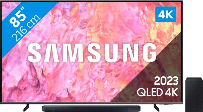 Samsung QLED 85Q60C (2023) + soundbar