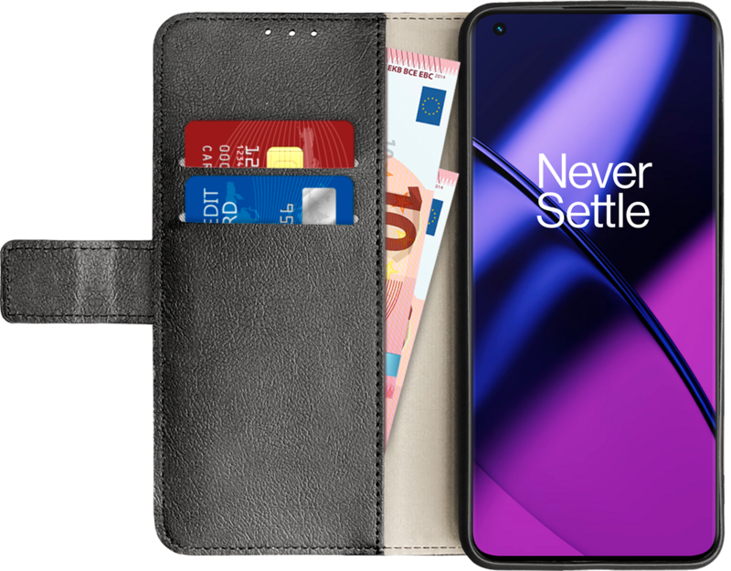 Just in Case Wallet OnePlus 11 Book Case Zwart