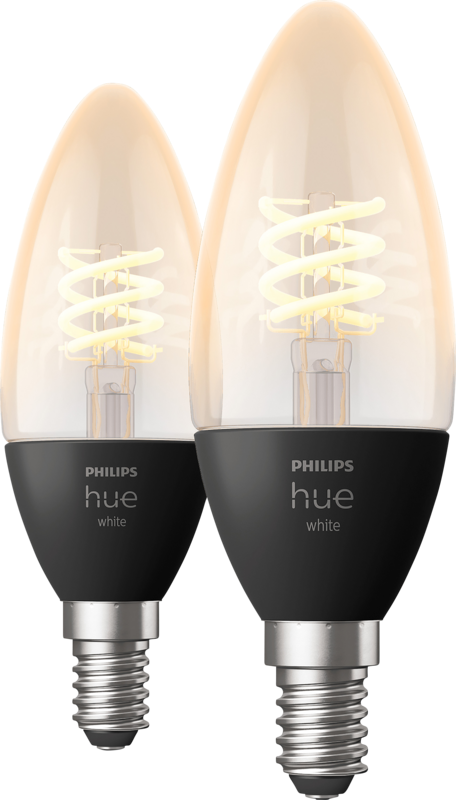 Philips Hue Filamentlamp White kaarslamp E14 Duo pack