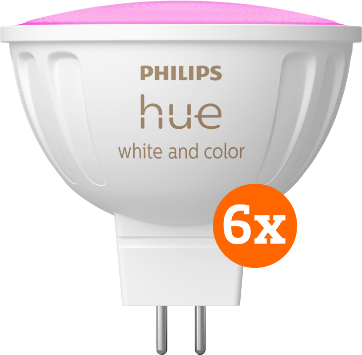 Philips Hue spot White and Color MR16 6-pack