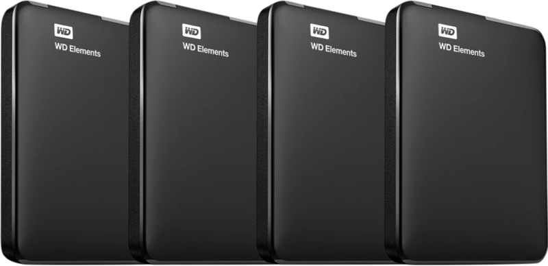 WD Elements Portable 5TB 4-Pack