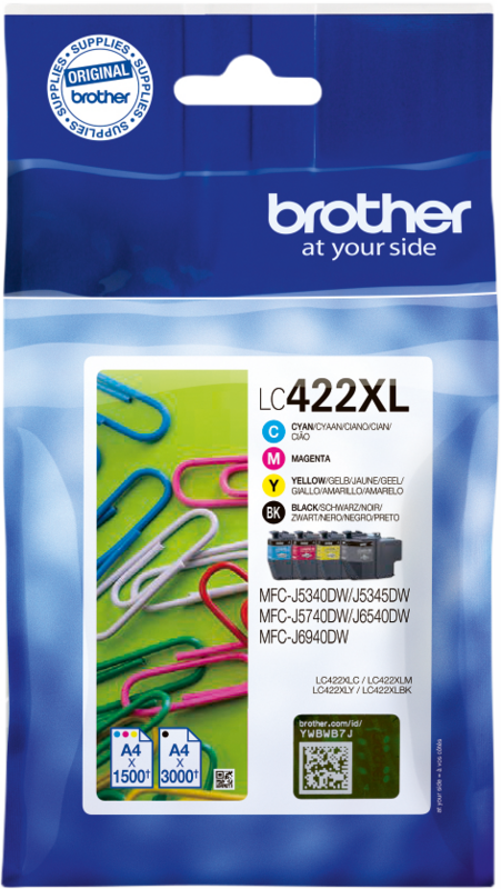 Brother LC-422XL Cartridge Combo Pack