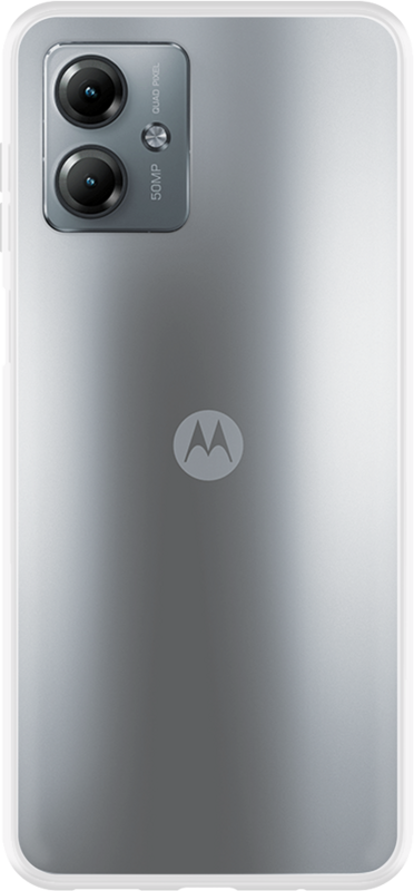 Just in Case Soft Design Motorola Moto G14 Back Cover Transparant