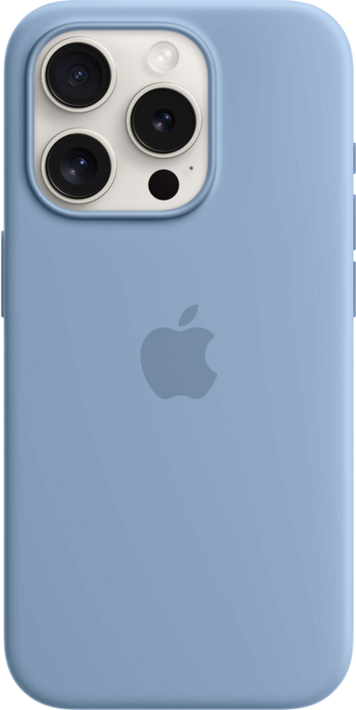Apple iPhone 15 Pro Back Cover met MagSafe Winterblauw