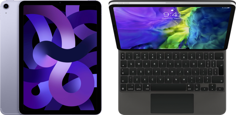 Apple iPad Air (2022) 10.9 inch 256GB Wifi + 5G Paars + Magic Keyboard