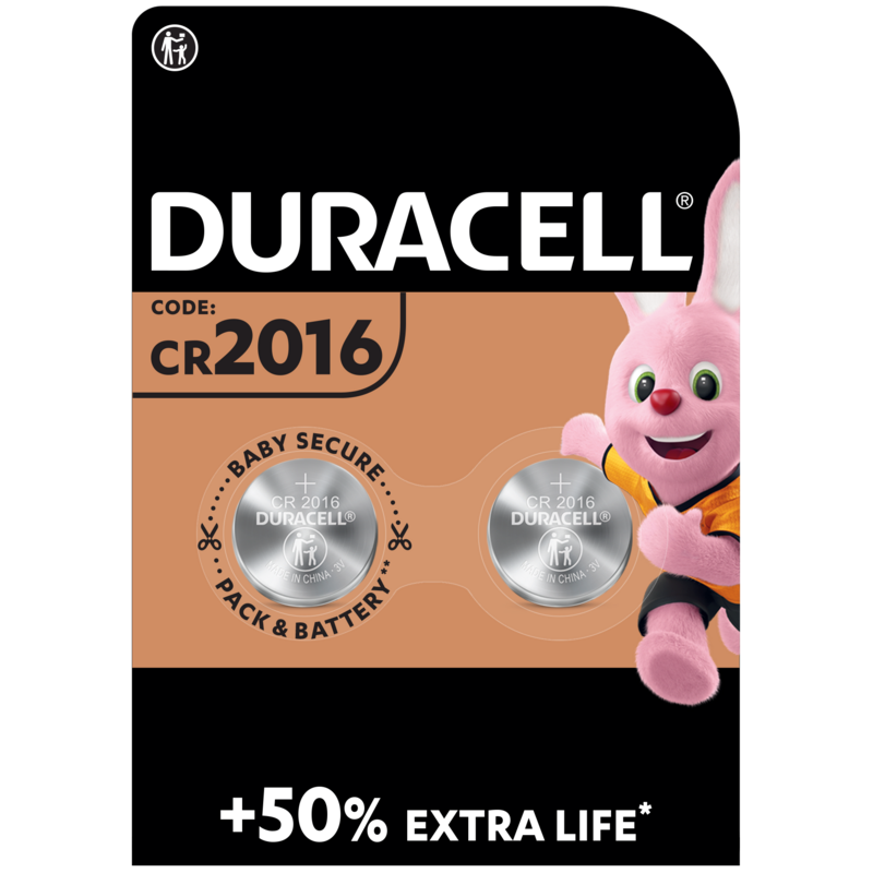 Duracell Specialty 2016 Lithium-knoopcelbatterij 3V 2 stuks