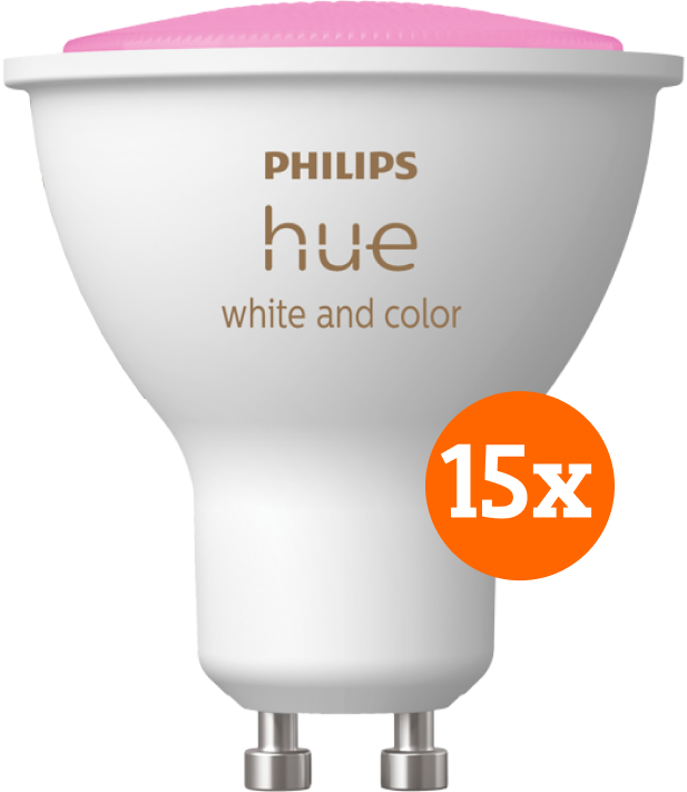 Philips Hue White and Color GU10 15-pack