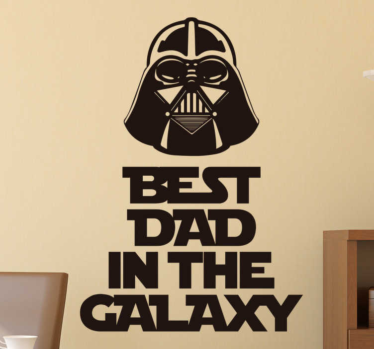 Muursticker Best Dad Star Wars