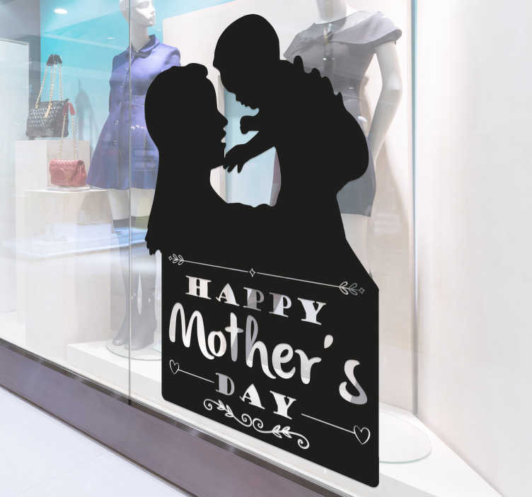 Sticker Silhouet Happy Mother's Day