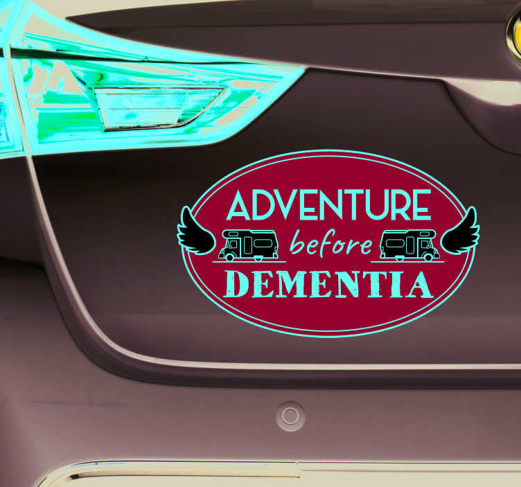 Auto stickers Avontuur voor dementie