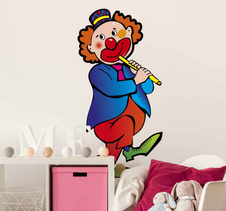 Sticker kinderkamer circus clown