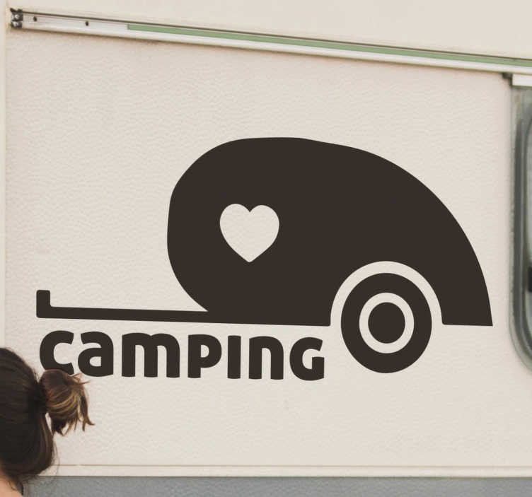 Hart camping caravan sticker