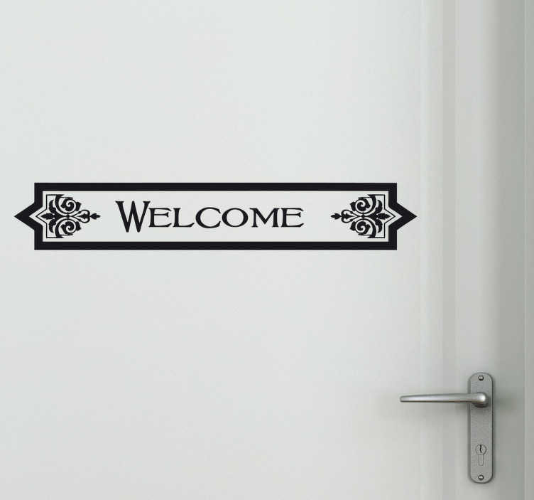 Sticker deuren welkom welcome