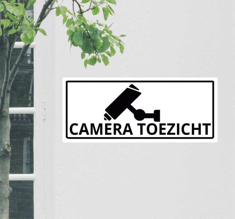 Camerabewaking basisteken zelfklevende sticker