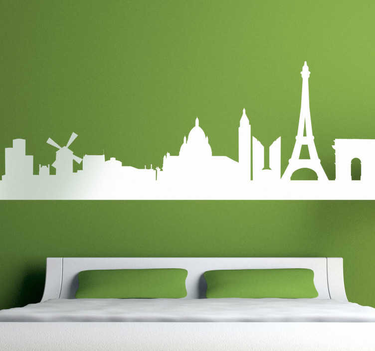 Sticker skyline Parijs