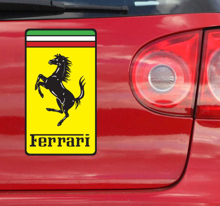 Autosticker van Ferrari