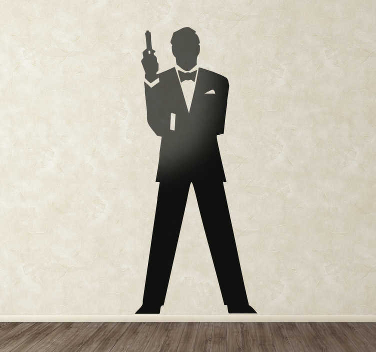 Sticker silhouette James Bond