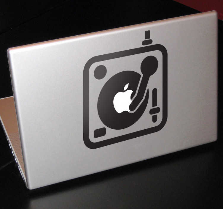 Sticker Apple Mac Draaitafel