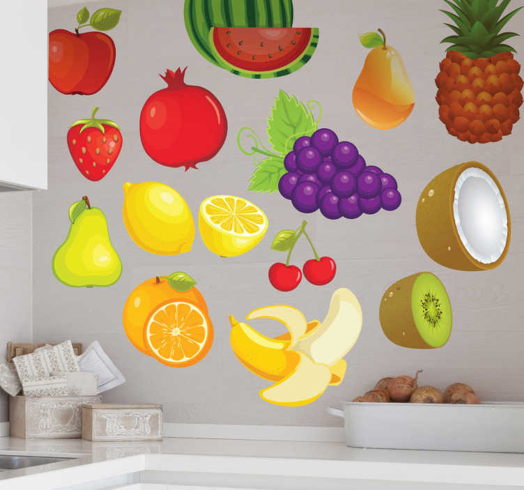 Sticker varias frutas