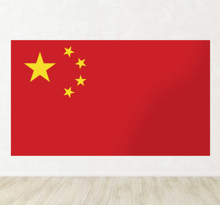 Muursticker vlag China