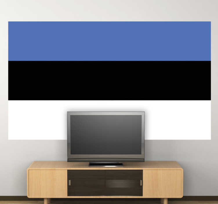 Muursticker vlag Estland