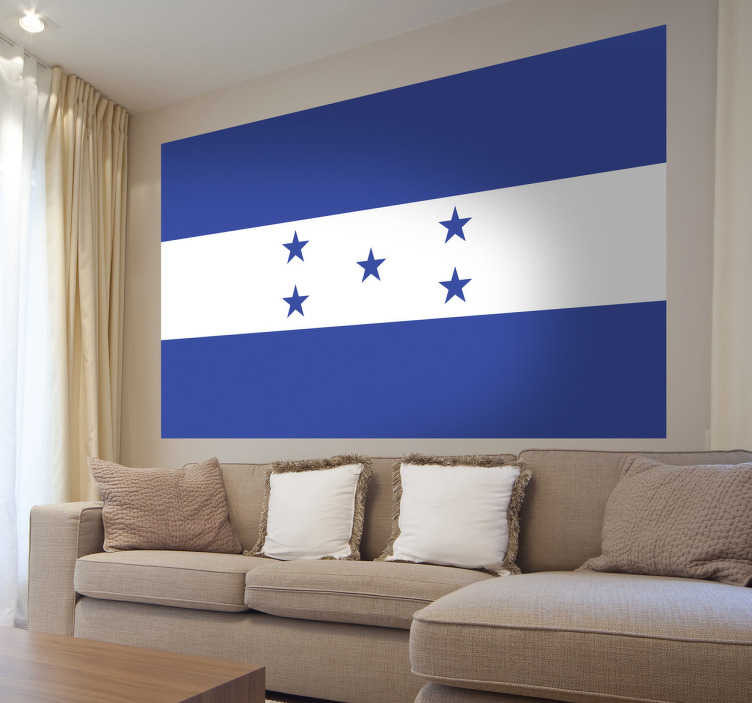 Muursticker vlag Honduras