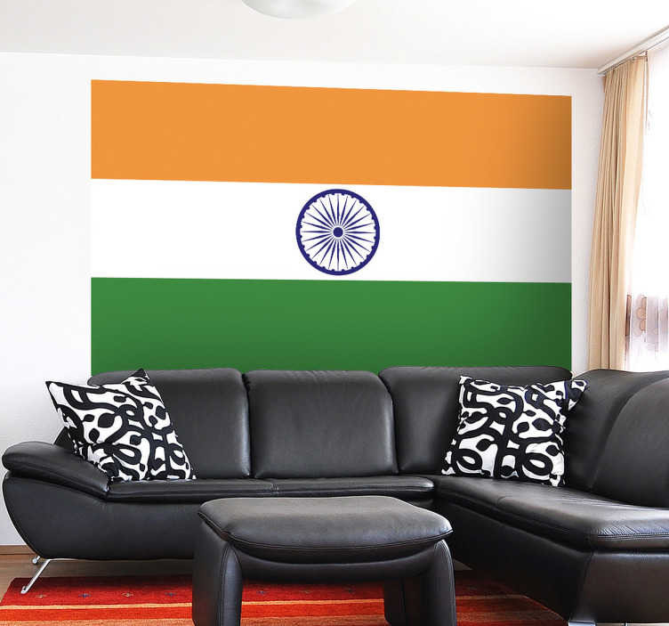 Muursticker vlag India