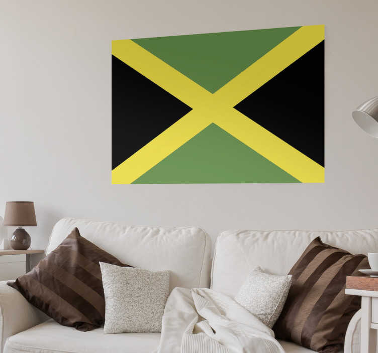 Muursticker vlag Jamaica