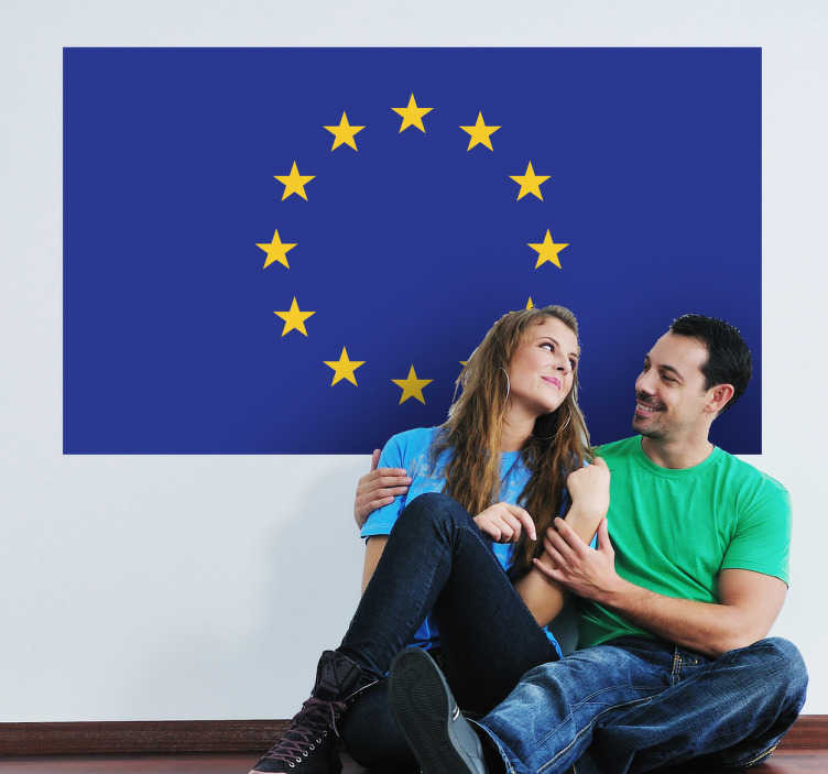 Muursticker vlag Europese Unie