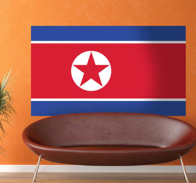 Muursticker Noord-Korea
