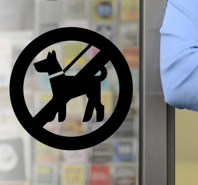 Sticker honden niet toegelaten verbodsbord