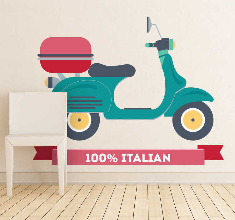 Italiaans scooter sticker
