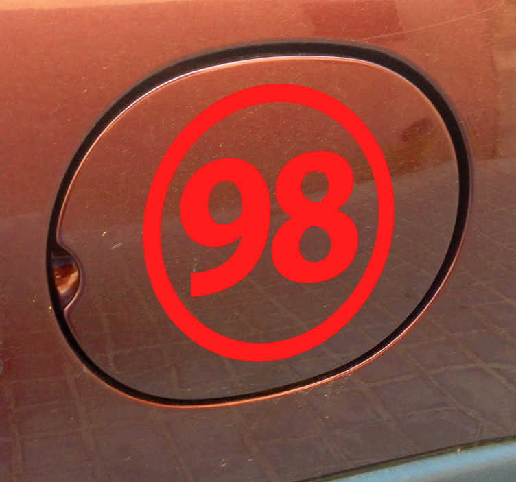 Sticker auto euro 98