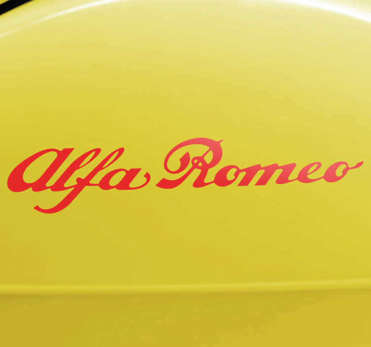 Sticker Alfa Romeo auto