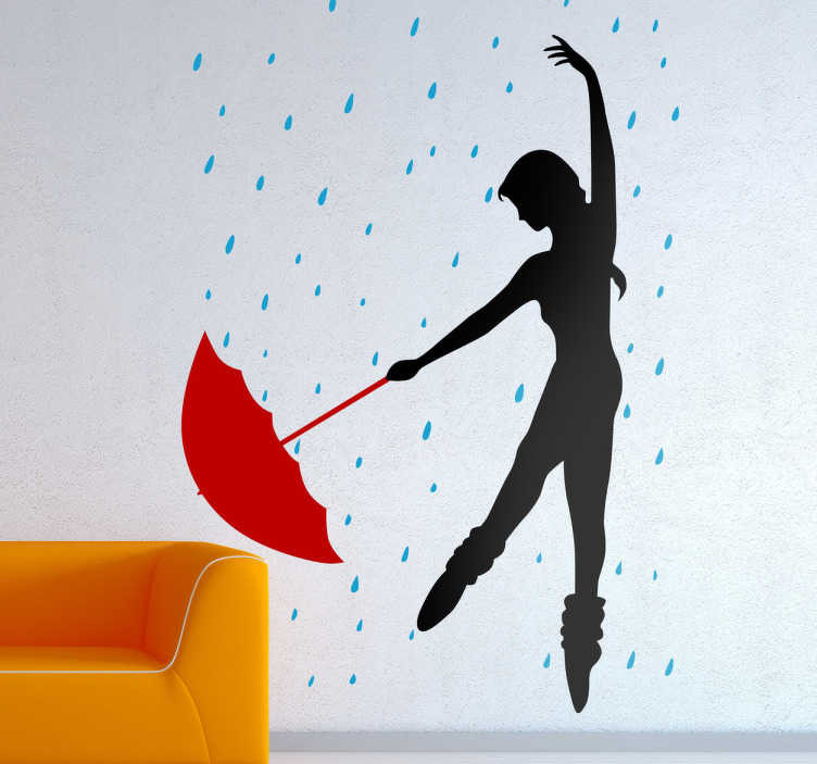 Sticker dancing in the rain