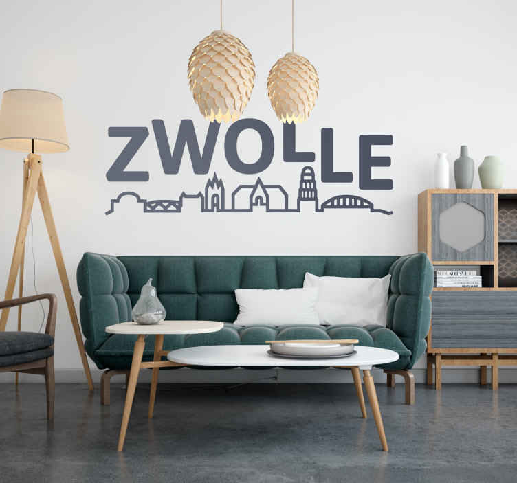 Zwolle skyline sticker