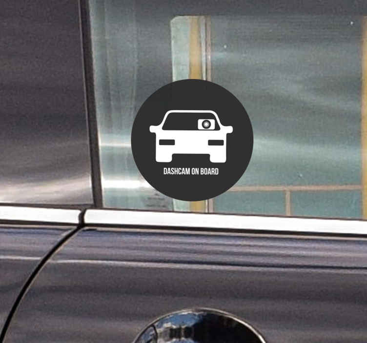 Auto sticker camera dashboard