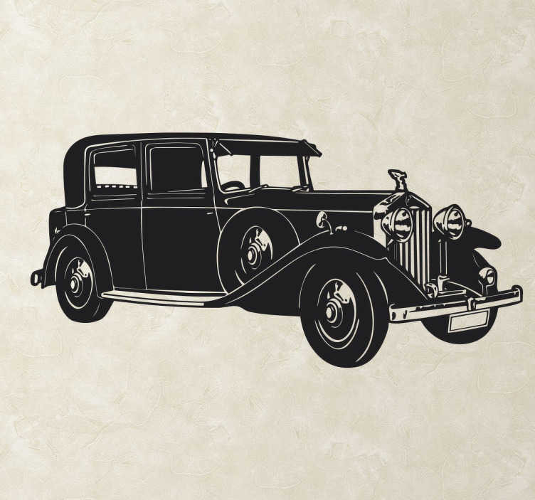 Muursticker Klassieke Rolls Royce